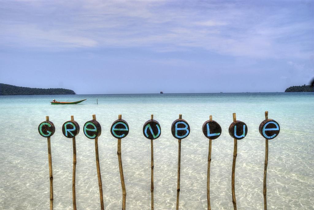 Green Blue Beach Hostel Koh Rong Sanloem Exterior foto